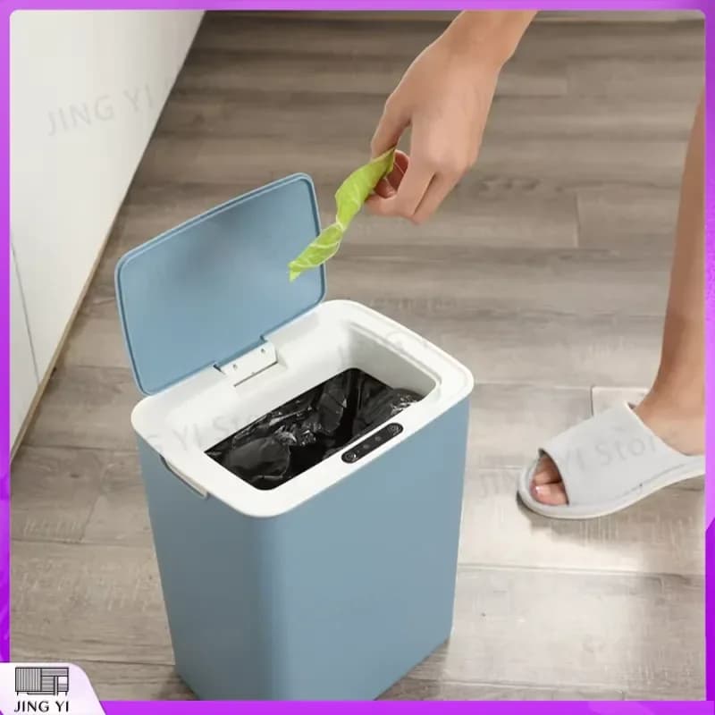 Smart Trash Can Automatic Sensor Garbage Bin Touchless Waste Basket with Lid 12L Kitchen Bathroom Home Office Dustbin