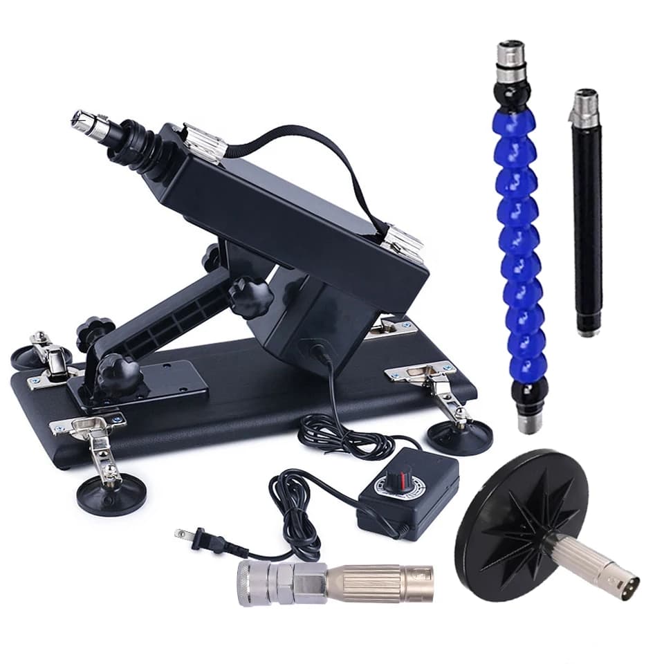 RUGGH BEAST Macchina del sesso per le donne Macchina automatica per la masturbazione a mani libere per uomini con accessori per vibratori 3XLR Giocattoli sessuali telescopici