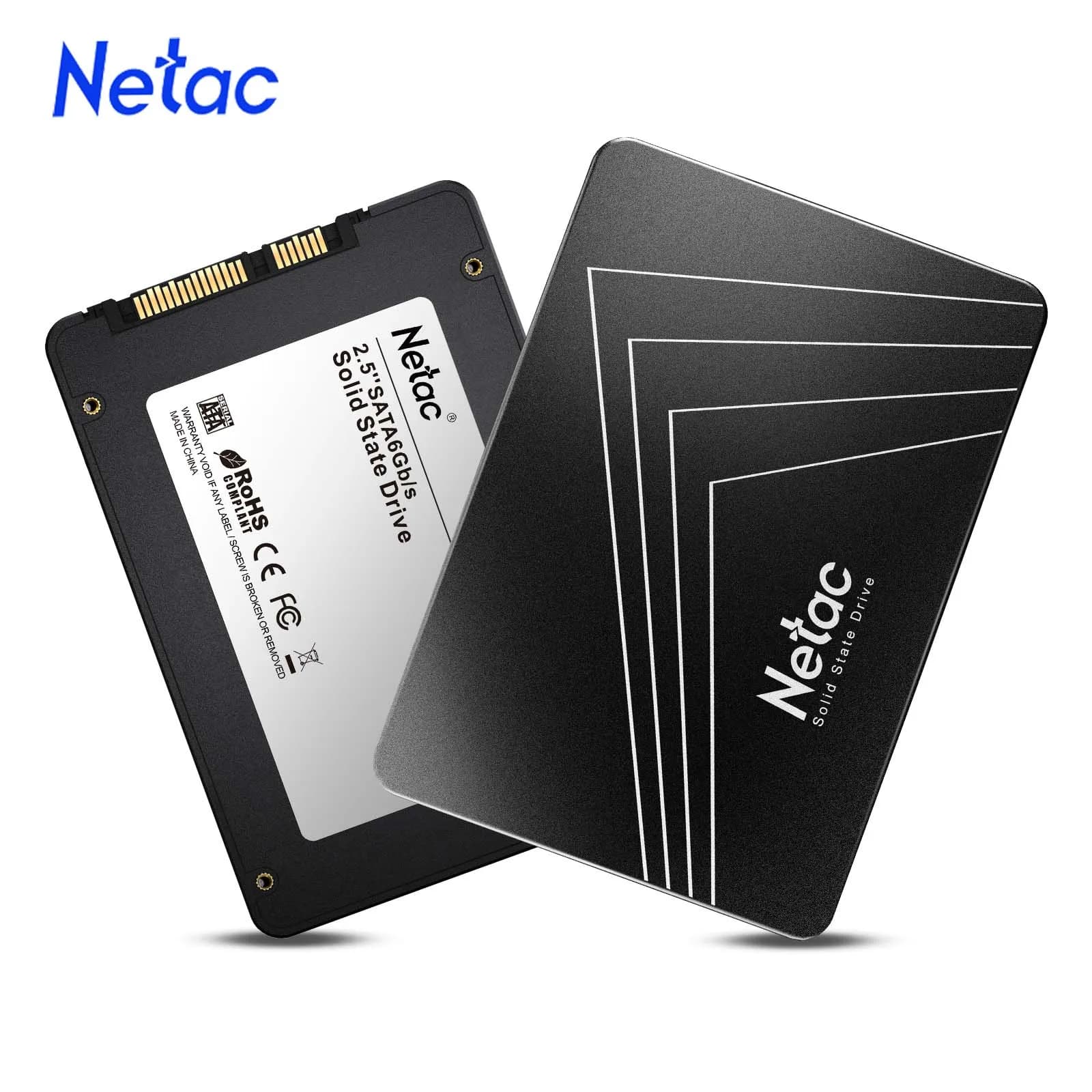 Disco rigido Netac SATA SSD 128 GB 256 GB 512 GB 1 TB 2 TB SATA3 Dischi da 2,5 pollici Disco rigido interno per laptop Disco rigido HDD per PC portatile