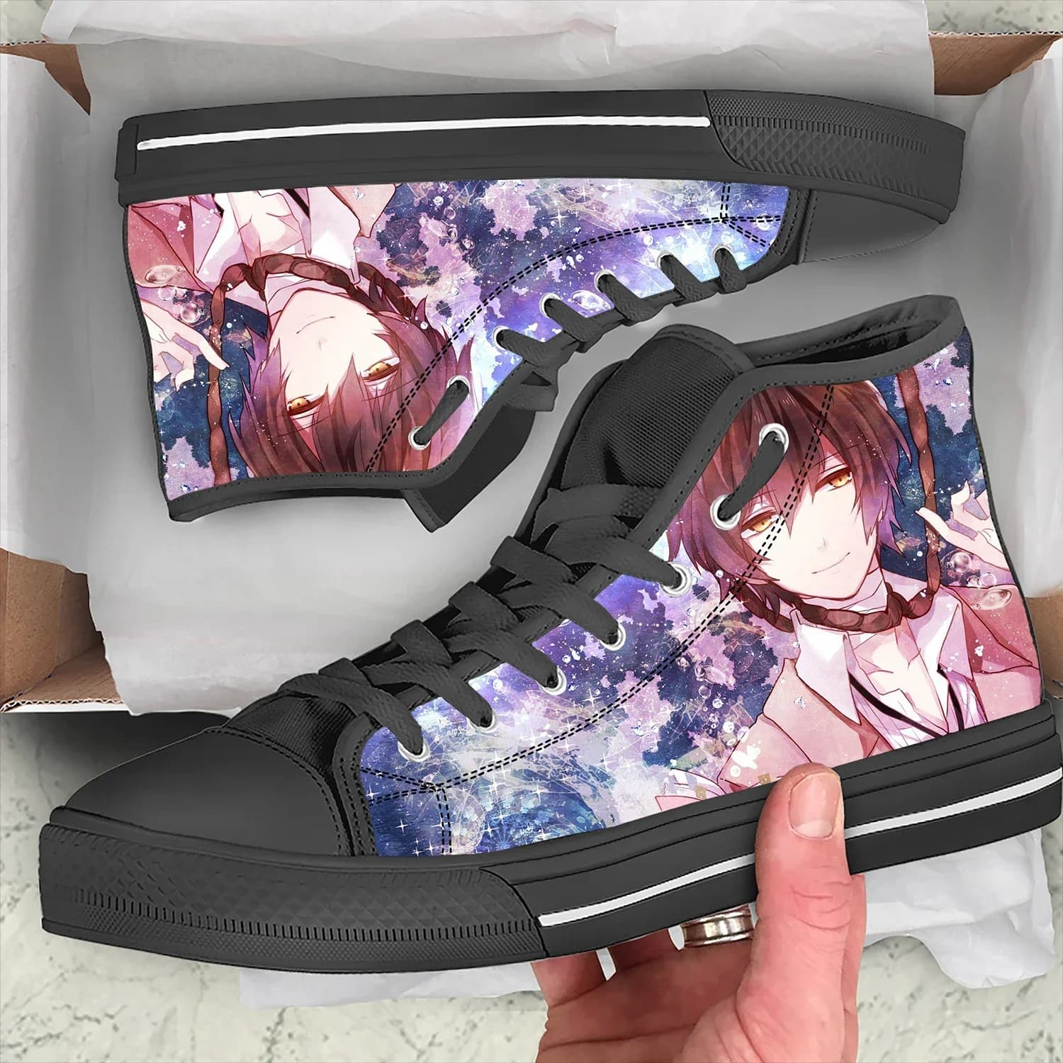 Hot Summer Anime Dazai Osamu Funny Running Sport Classic Shoes Casual Traspirante Leggero Uomo Donna 3D Print Fashion Sneakers