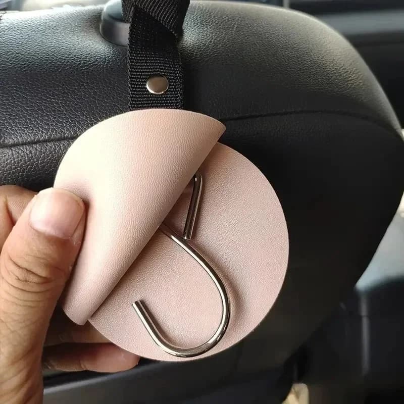 Auto Headrest Hidden Hook Car Back Seat Hanger Heavy Duty Alloy Steel Hooks for Luggage Pet Carrier Baby Stroller Hanging