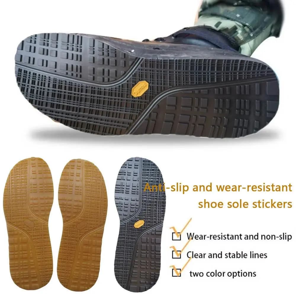 Suole per scarpe in gomma antiscivolo CALDE per scarpe da ginnastica Riparazione resistente all'usura Solette di ricambio fai-da-te Scarpe flessibili spesse Solette