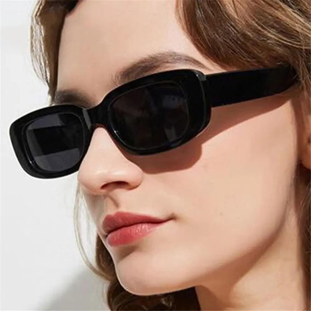 Y2K Sunglasses with Fashionable Close Square Frame Color Candy UV400 Rectangular Sunglasses 90's Women's Glasses Man