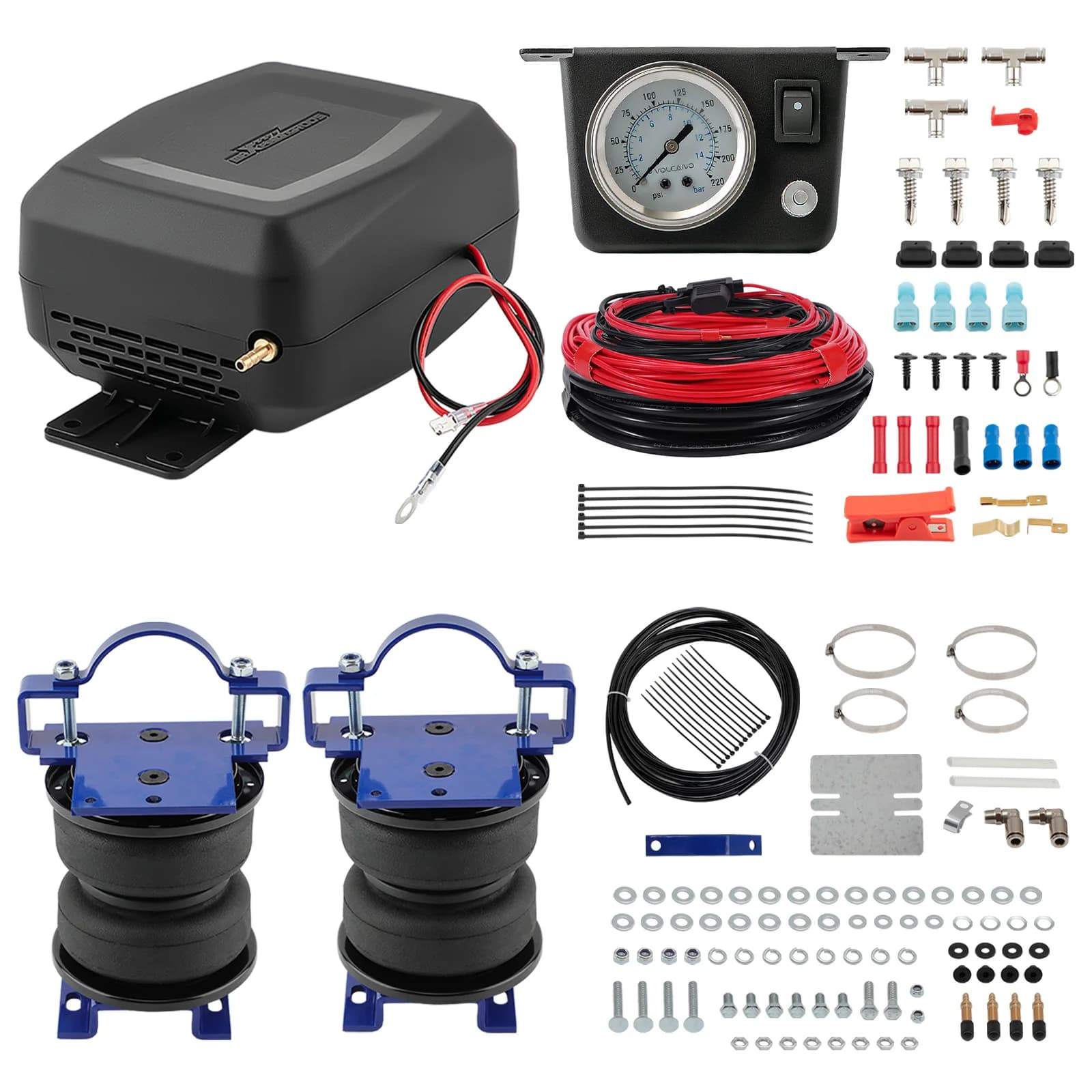 Borsa a molla pneumatica con kit controller aria per GMC Sierra Silverado 3500 2001-2010
