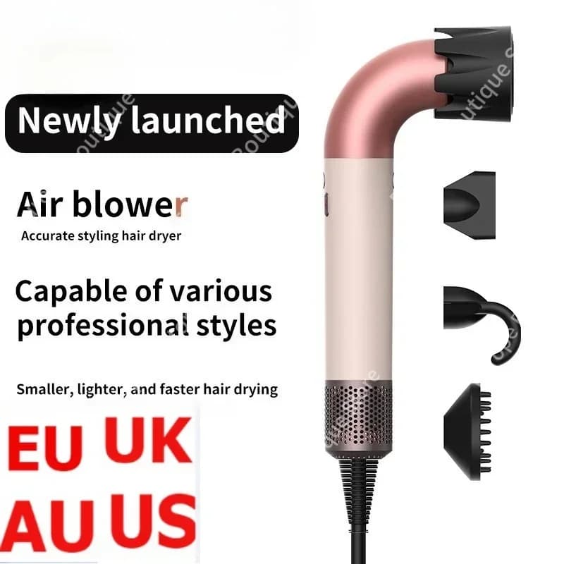 NUOVO Super Asciugacapelli Asciugacapelli senza foglie Cura personale dei capelli Styling Strumento di ioni negativi Asciugacapelli elettrici a anione costante