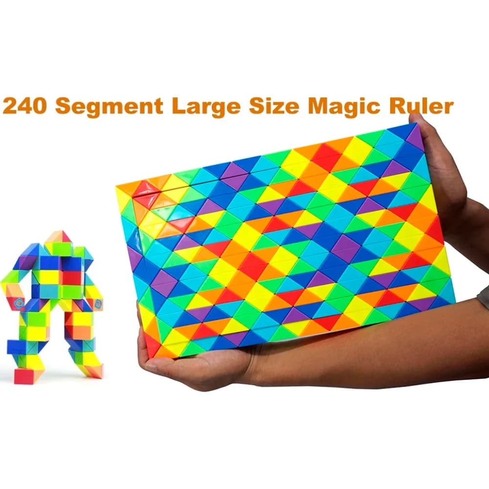 Puzzle 3D Big Magic Snake Ruler Cube 84-240 segmenti Fidget Toys Cubo trasformabile giocattoli educativi per bambini Cubo Magico Toys for Kid