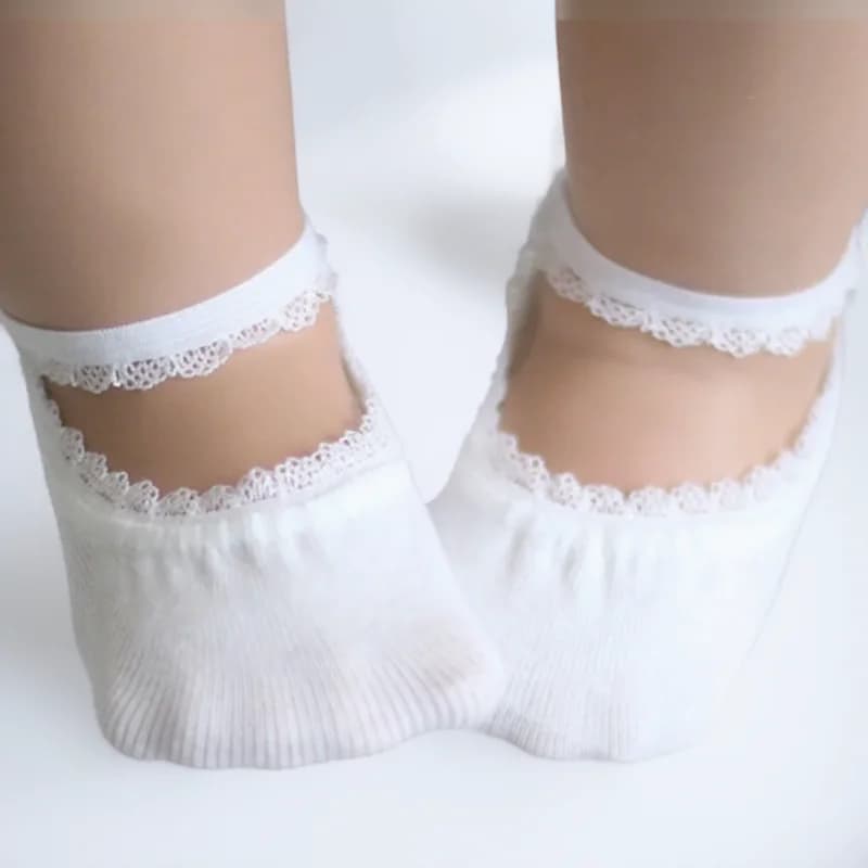 1 Pairs 1 8 Years Old Toddler Baby Socks Lace Kids Socks Invisible No Show Socks Boys Girls Gifts Cute Shoes