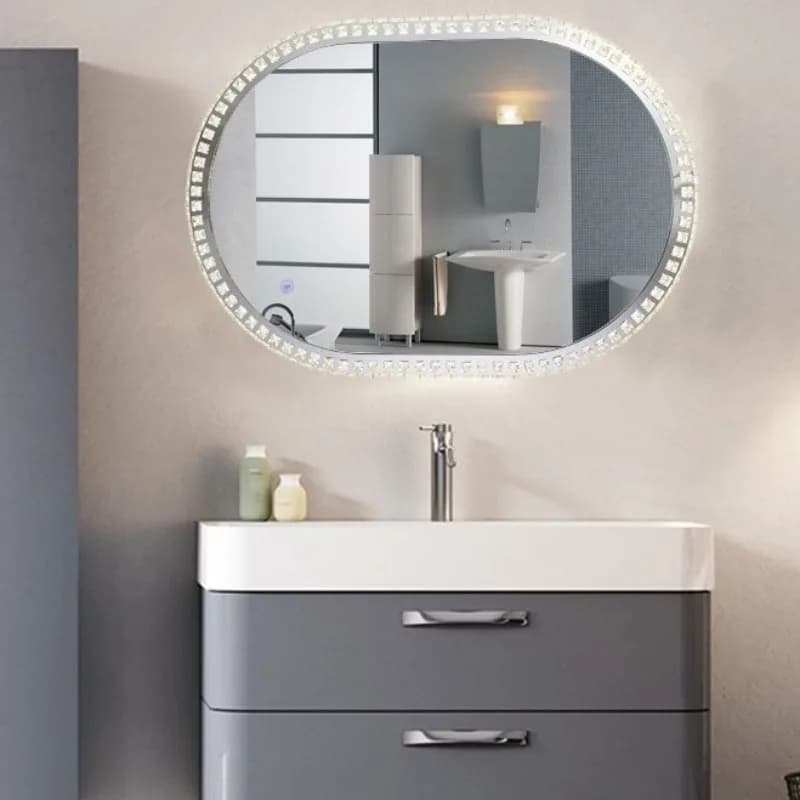 Smart bathroom mirror touch screen led bathroom mirror with light
