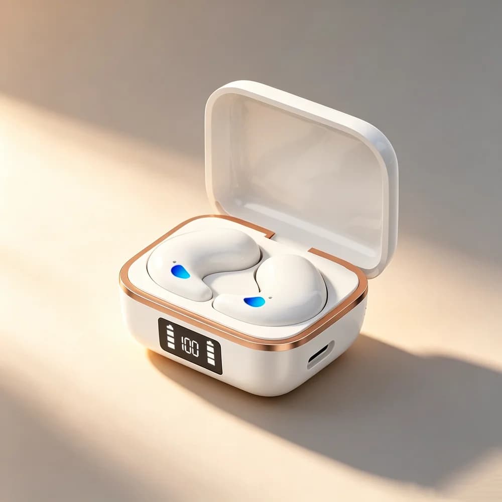 Bluetooth 5.3 Bluetooth Earphones HiFi Stereo Sleep Headphones Noise Reduction Wireless Headsets Office