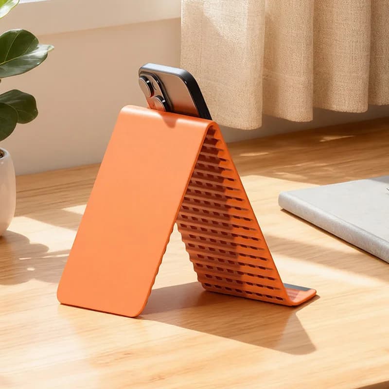 Supporto per telefono in silicone pieghevole multi-angolo, portatile e regolabile, che si piega liberamente in qualsiasi forma.