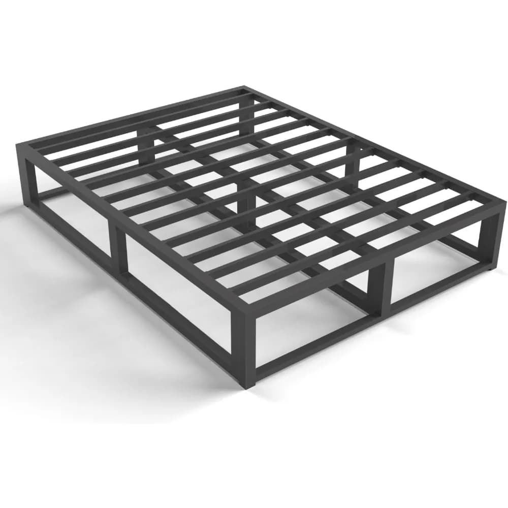 Struttura letto king size da 10 pollici con supporto a doghe in acciaio, base per materasso con supporto per struttura letto king size in metallo a basso profilo, senza scatola Sp