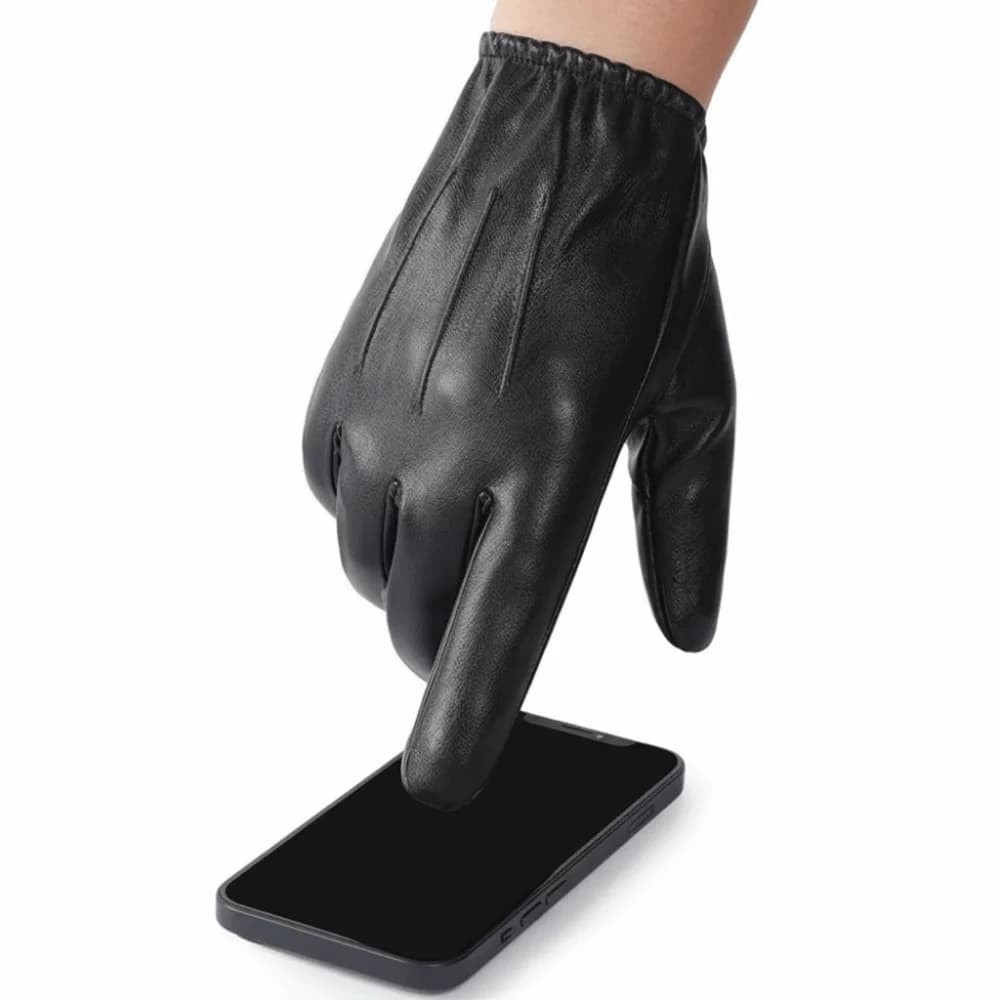 Guanti da Guida Neri Semplici, Stile Punk, Antiscivolo, a Dita Intere, Traspiranti, in Pelle PU Gotica, per Moto