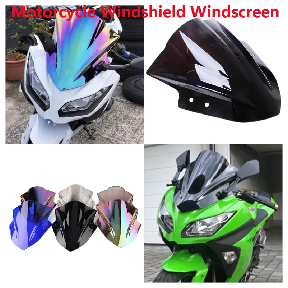 Adatto per Kawasaki Ninja 300 EX300 ABS NINJA300 2013 2014 2015 2016 Moto Parabrezza Parabrezza Anteriore Vento Deflettore Copertura