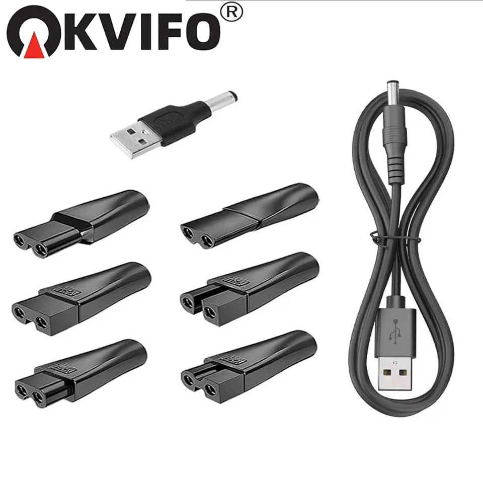 KVIFO 8 Pieces 5V Power Adapter USB Adapter Suitable for All Types of Haircuts, Rulebarba, Rasoi