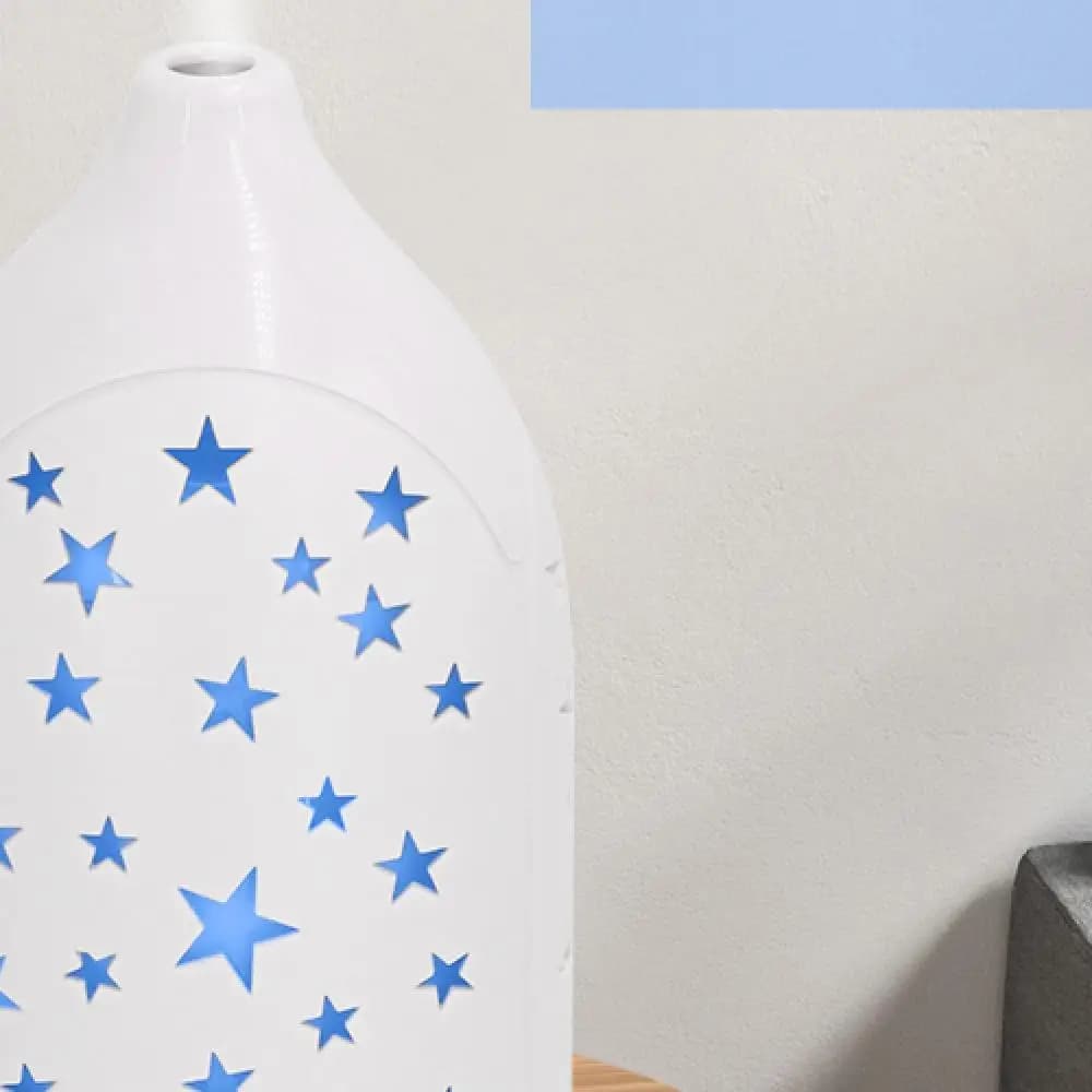 Diffusore di oli essenziali Star Hollow con LED a 7 colori, silenzioso, spegnimento automatico, umidificatore per aromaterapia