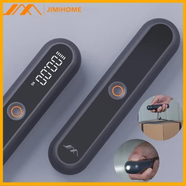 Jimihome Bilancia portatile Mini torcia Display digitale Tipo-C Ricaricabile 30 kg Misurazione del peso Bilancia elettrica per bagagli