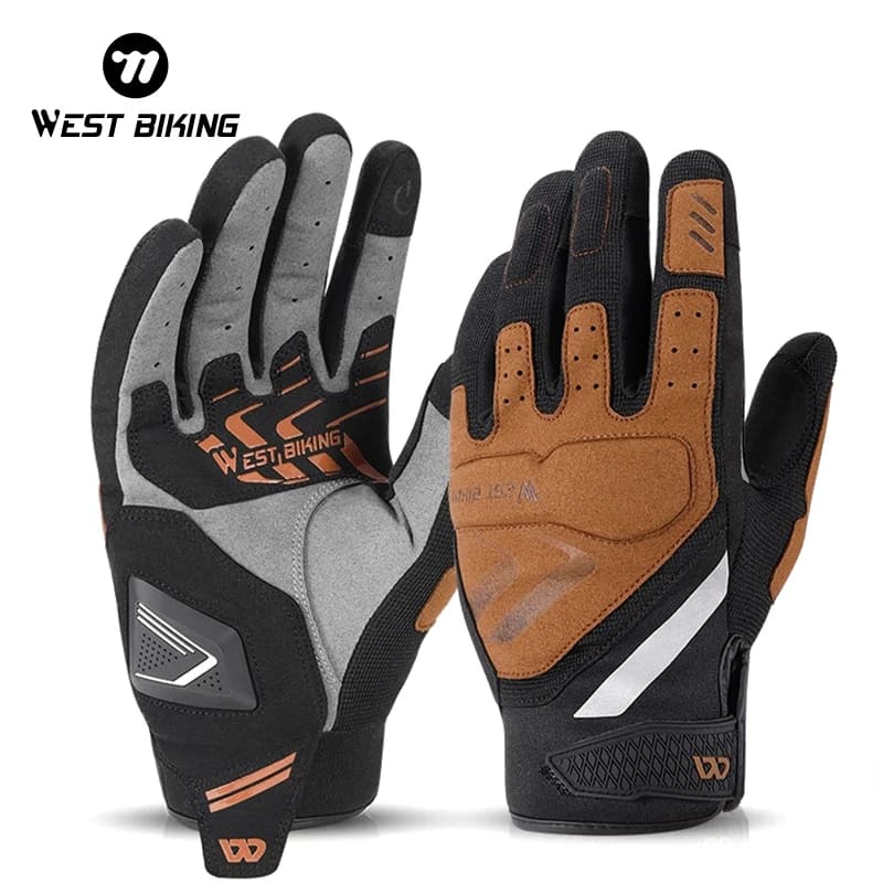 WEST BIKING Gloves Touch Screen for Bike MTB Cycling Gloves for Motocross Men Women Sports Gloves Wear Resistant Gymwear