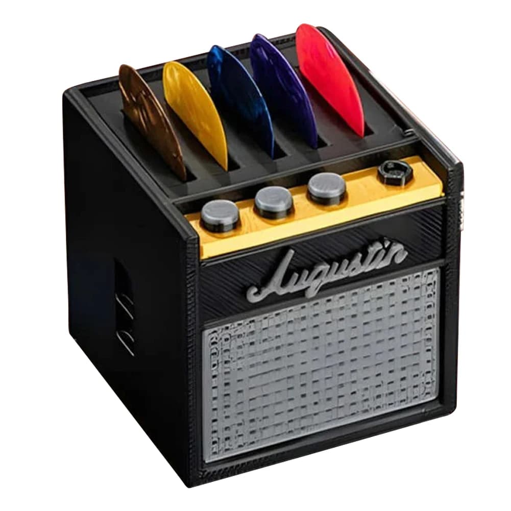 Guitar Picks Holder Plectrum Holder Amp Speaker Guitar Pick Holder Storage Case for Bass Electric Acoustic Guitars Ukulele