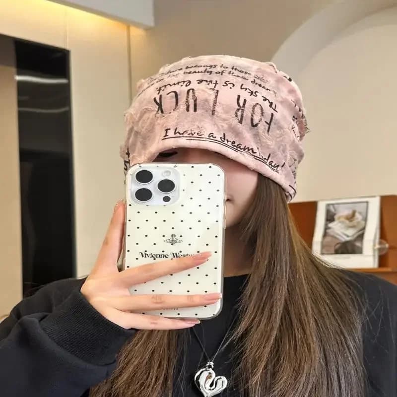 Cappelli Beanie Stile Y2K Hip Hop per Uomo e Donna, Caldi e Morbidi per Autunno e Inverno, Unisex Streetwear con Lettere
