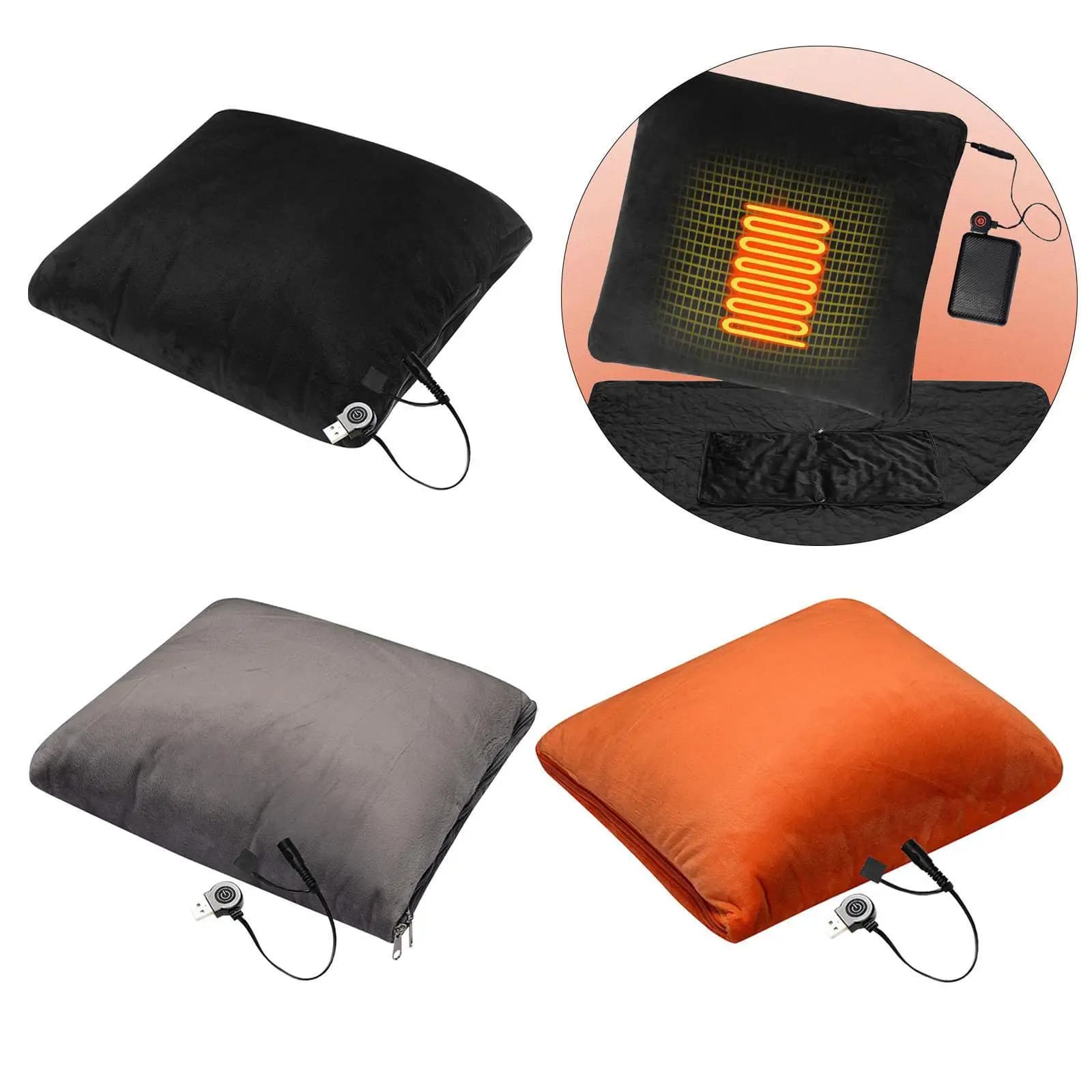 Cuscino riscaldante elettrico per l'inverno, coperta versatile per la casa