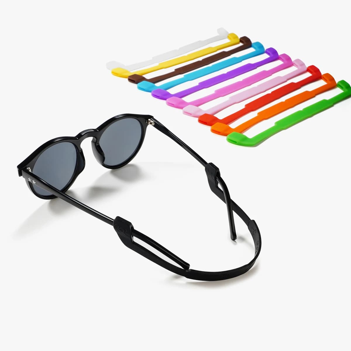 1ps non-slip silicone sports goggle strap ball games prevent eyewear band for active lifestyle