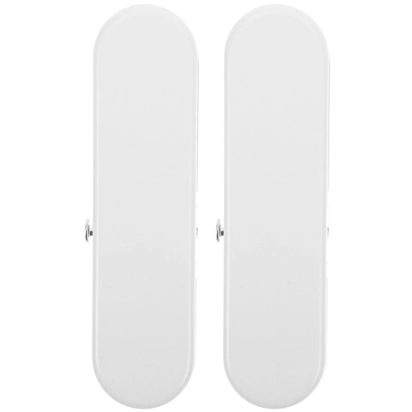 2Pcs White Plastic Pegboard Clips Versatile Craft Room Organizer Hooks for Wall-Mounted Tool Storage Shelf Display and Hanging