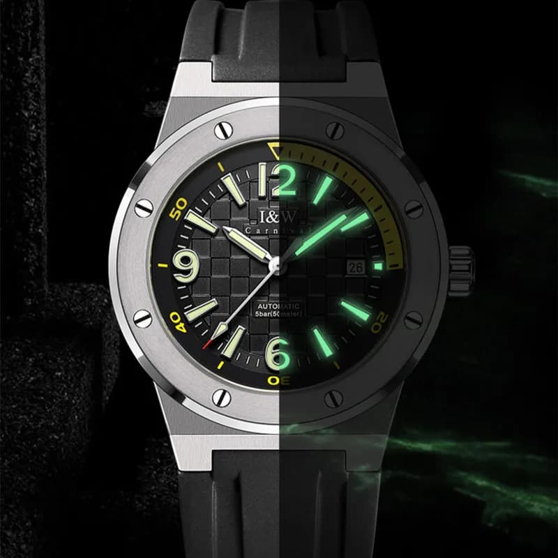 Montre CARNIVAL Mechanical Sport Watches for Man Brands Luxury Sapphire Automatic Wristwatches Mens Waterproof 2026 Reloj Hombre