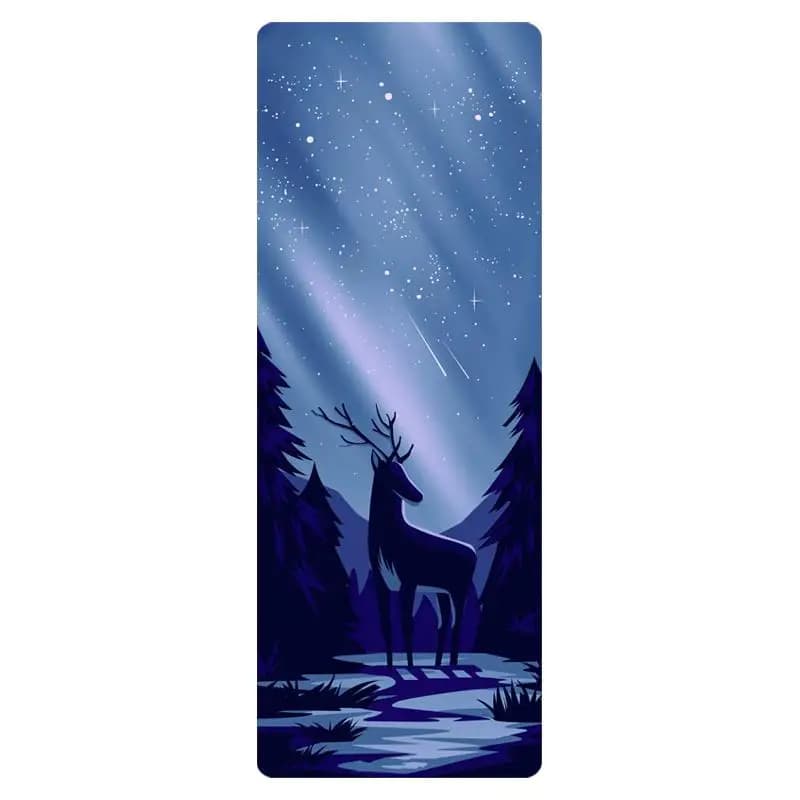 Yoga Mat in Natural Rubber and PU, Anti-slip and Absorbent, for Fitness and Sports, Yoga Exercise Equipment
