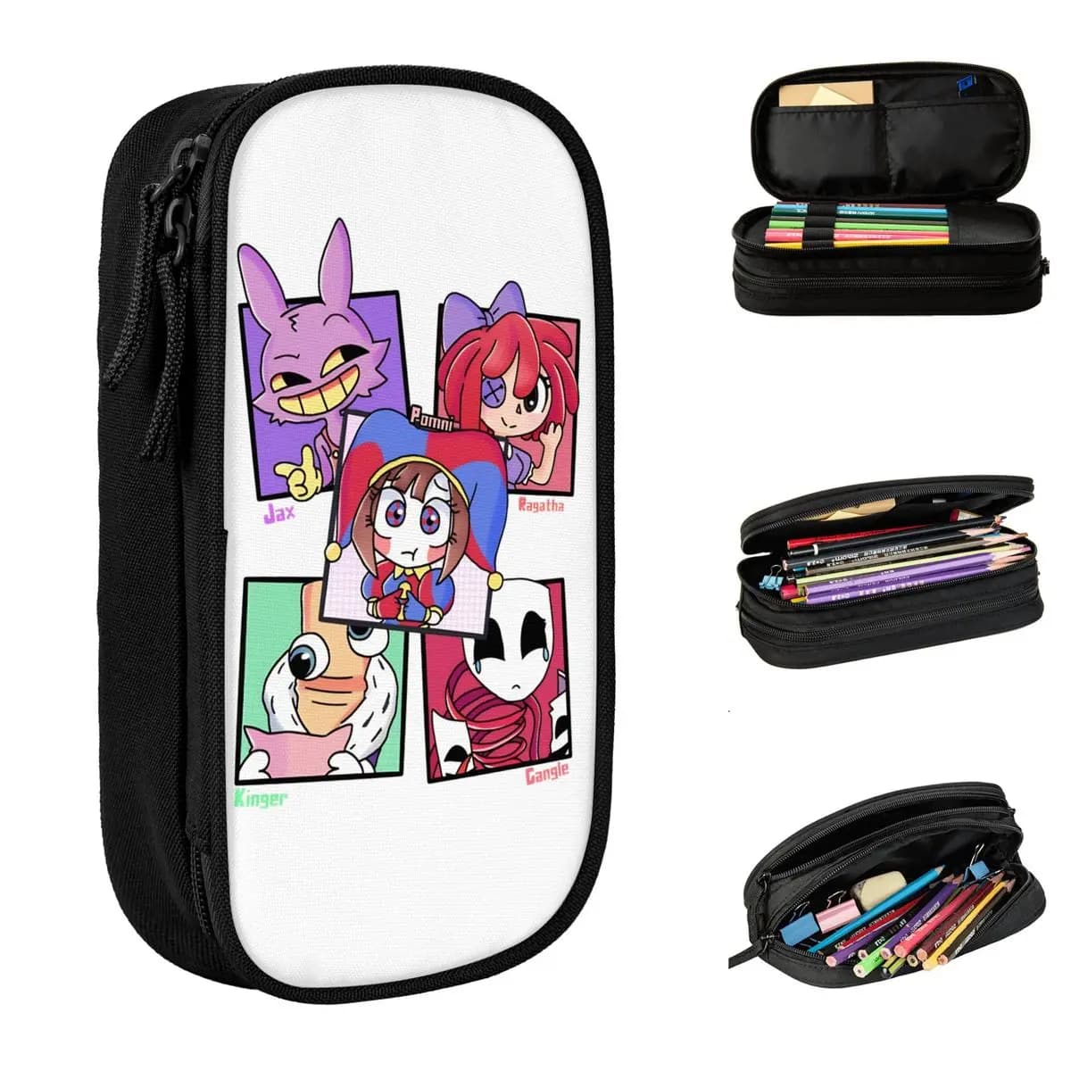 Pomni Jax Ragatha Kinger The Amazing Digital Circus Astuccio Portapenne per Ragazze Ragazzi Studenti Regalo Scolastico Cancelleria