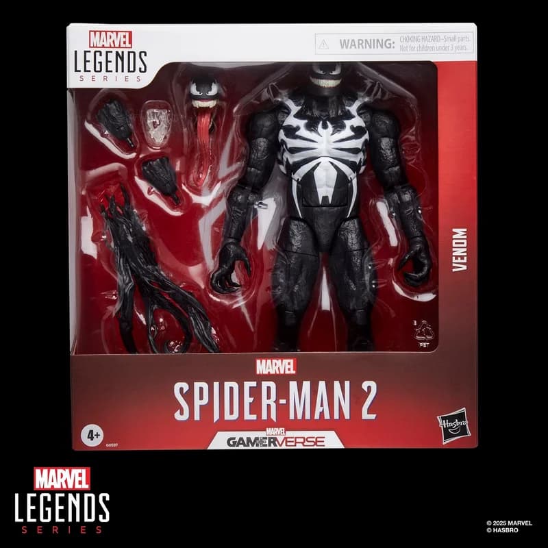 Disponibile in magazzino Hasbro Marvel Spider-Man Game Version Venom Action Doll da 10 pollici, regalo di compleanno