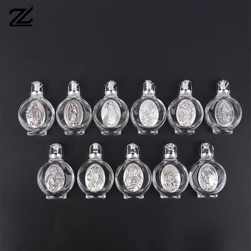 22 Kinds Of Holy Water Jesus Bottle Religious Cross Bottle Christian Virgin Sculpture Bottle, Holy Water Bottle