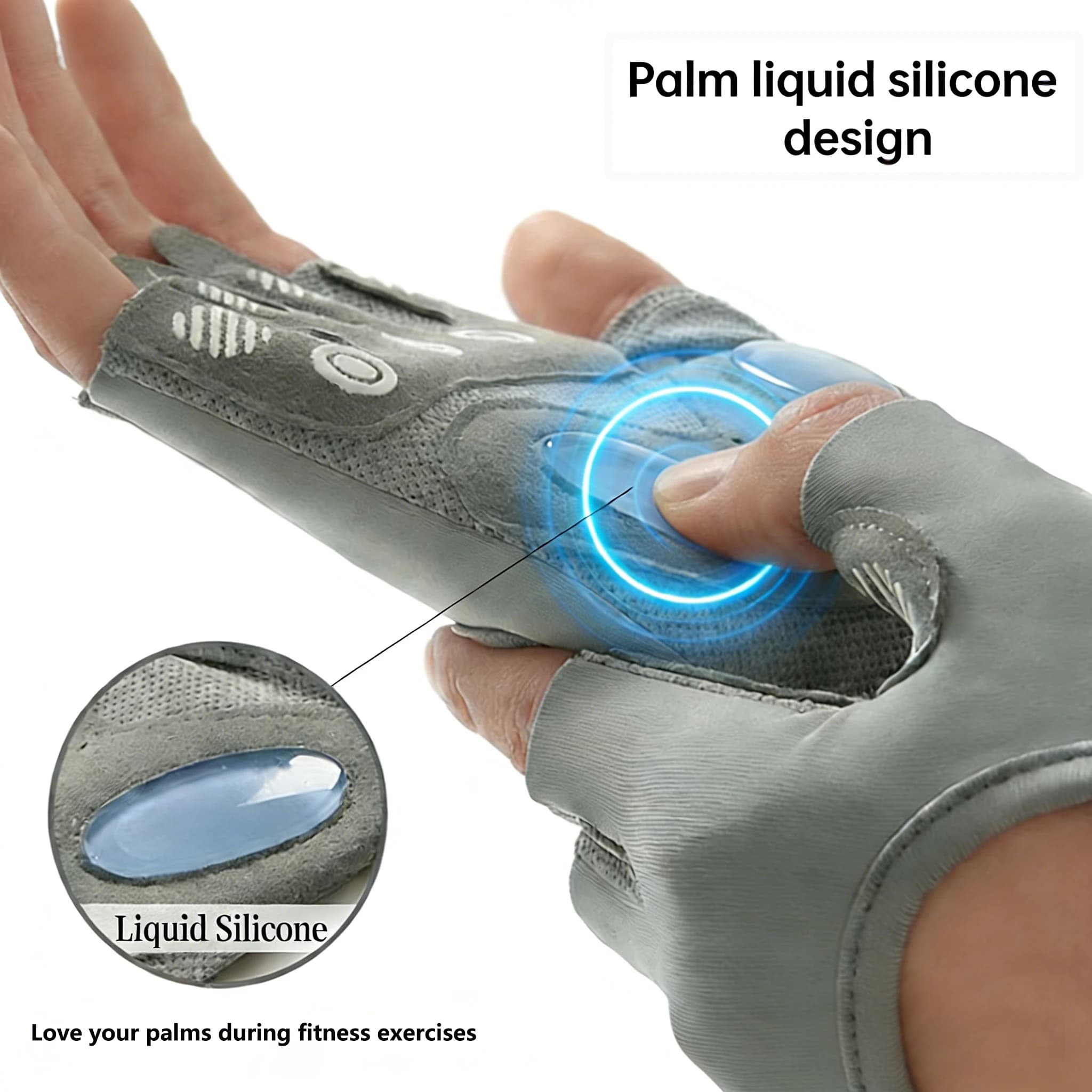 Breathable Training Gloves for Men and Women, Fitness Gloves Mid-Slip, Light Protective Gloves for Manubri, Gym
