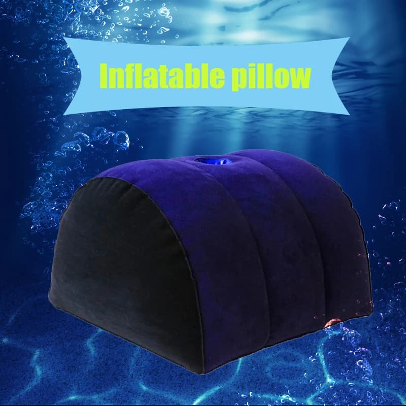 Posizioni di aiuto per cuscino gonfiabile portatile addensato Supporto per posizioni di marito e moglie Supporto per cuscino d'aria Cuscino relax notturno