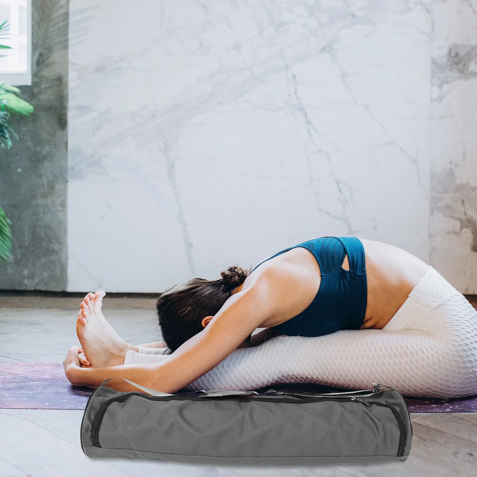 Yoga Bag Portable Large Capacity Oxford Cloth Multifunctional Yoga Mat Carrier Outdoor Gym Storage Organizer Pouch