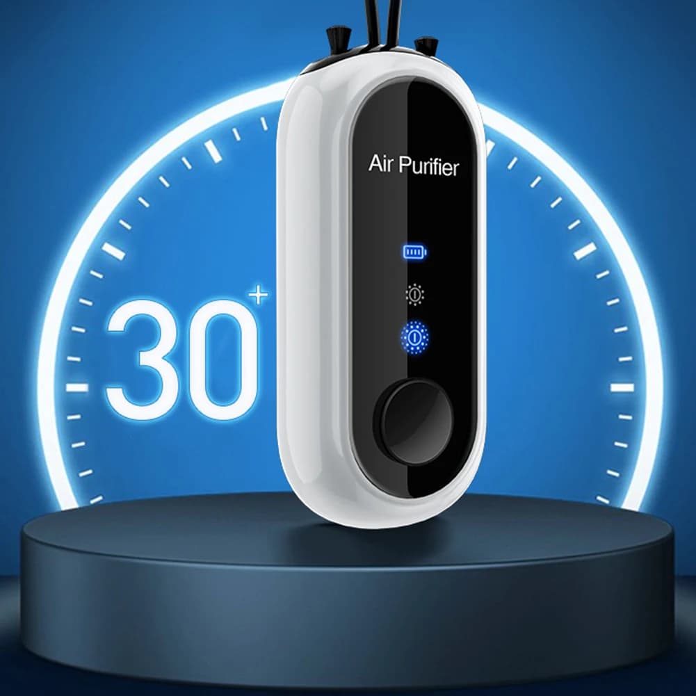 Mini purificatore d'aria portatile agli ioni negativi Appeso più fresco Ioni negativi Purifica la macchina dell'aria 780mAh Comodo purifica l'aria ovunque