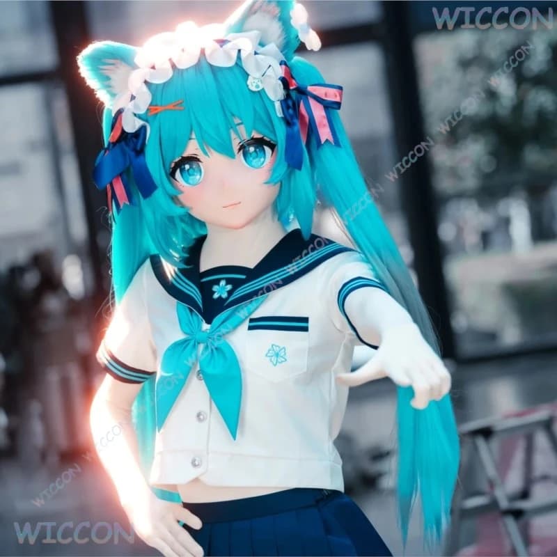 Kigurumi Female Face Mask Soul Game Cosplay Head Base Skull Fullset Helmet Cosplay DIY Accessories Role Game Back Head Shell Kig