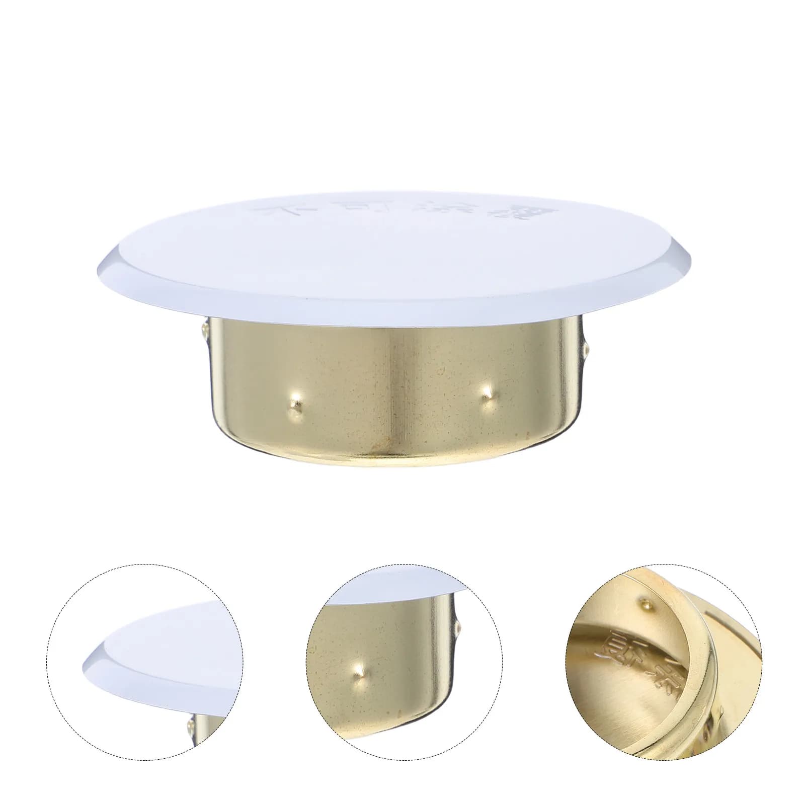 8Pcs Concealed Fire Sprinkler Head Cover Plate Decorative Flat Ceiling Mounted Sprinkler Guard Heavy Duty Iron Fast Response