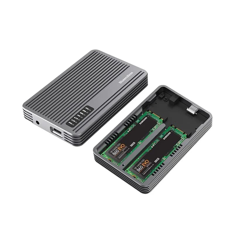 Custodia SSD SATA M2 NVME da 20 Gbps Raid esterno SATA NVME M.2 SSD per SSD NVME SATA M.2 2230 2242 2260 2280