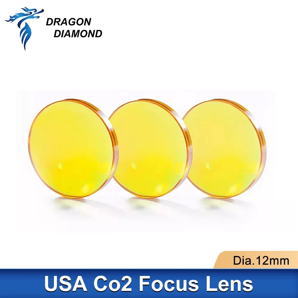 USA ZnSe Co2 Lente di messa a fuoco laser Dia.12mm FL.38.1/50.8/63.5/76.2/101.6mm Lunghezza focale per macchina per incisione taglio laser