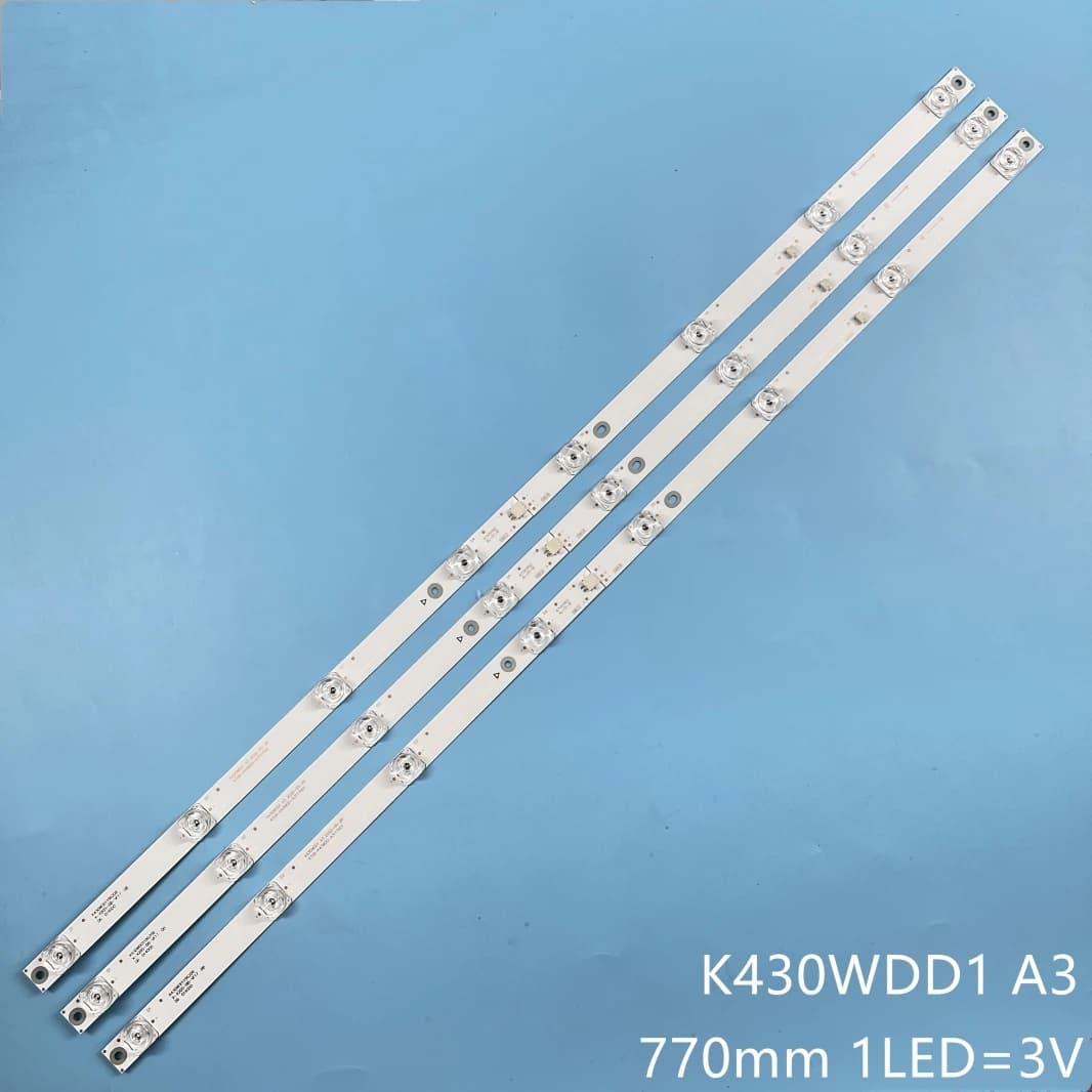 Striscia di retroilluminazione a LED 8 LED TV da 43 " k430wdf, k430wdd1 K430WDD1 A3 4708-K43WDD-A3117N01 43LFA69K 43PFS5034/60 Blaupunkt 43uk950