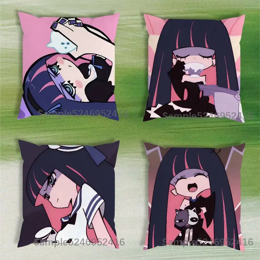 S-Stocking Anime Cushion Cover Pillow Cover Decor Pillowcase Printed Cushion Case For Couch