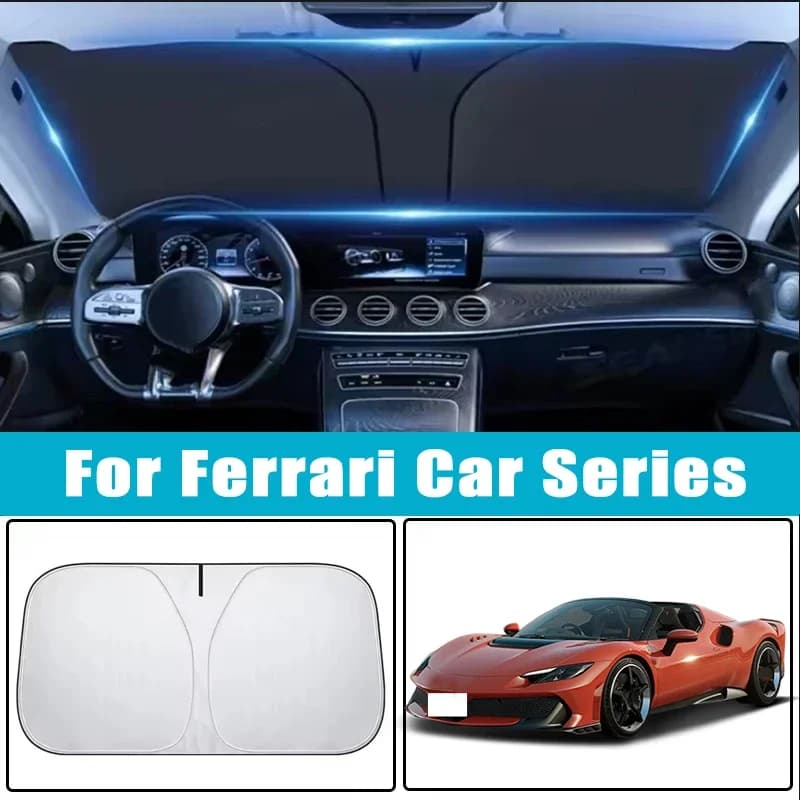 Parasole per Parabrezza Auto per Ferrari 488 F8 296 812 SF90 Roma Portofino 458 430 360 599 612, Protezione Solare, Accessori Auto