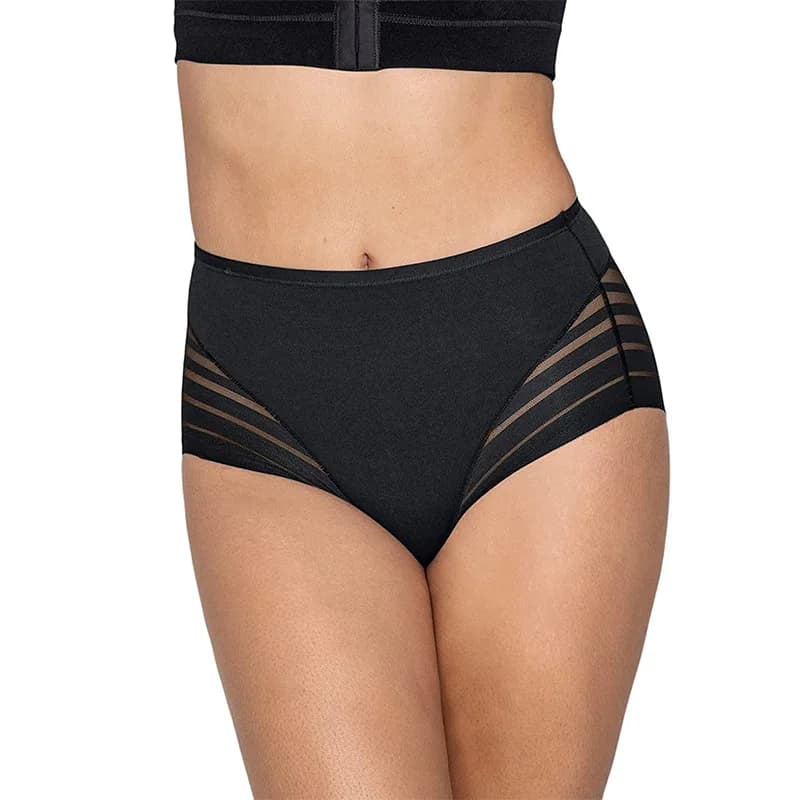 Mid Waist Briefs Women Seamless Panties Butt Lifter Mesh High Elastic Tummy Control Shapewear Ice Silk Underwear Sexy Lingerie