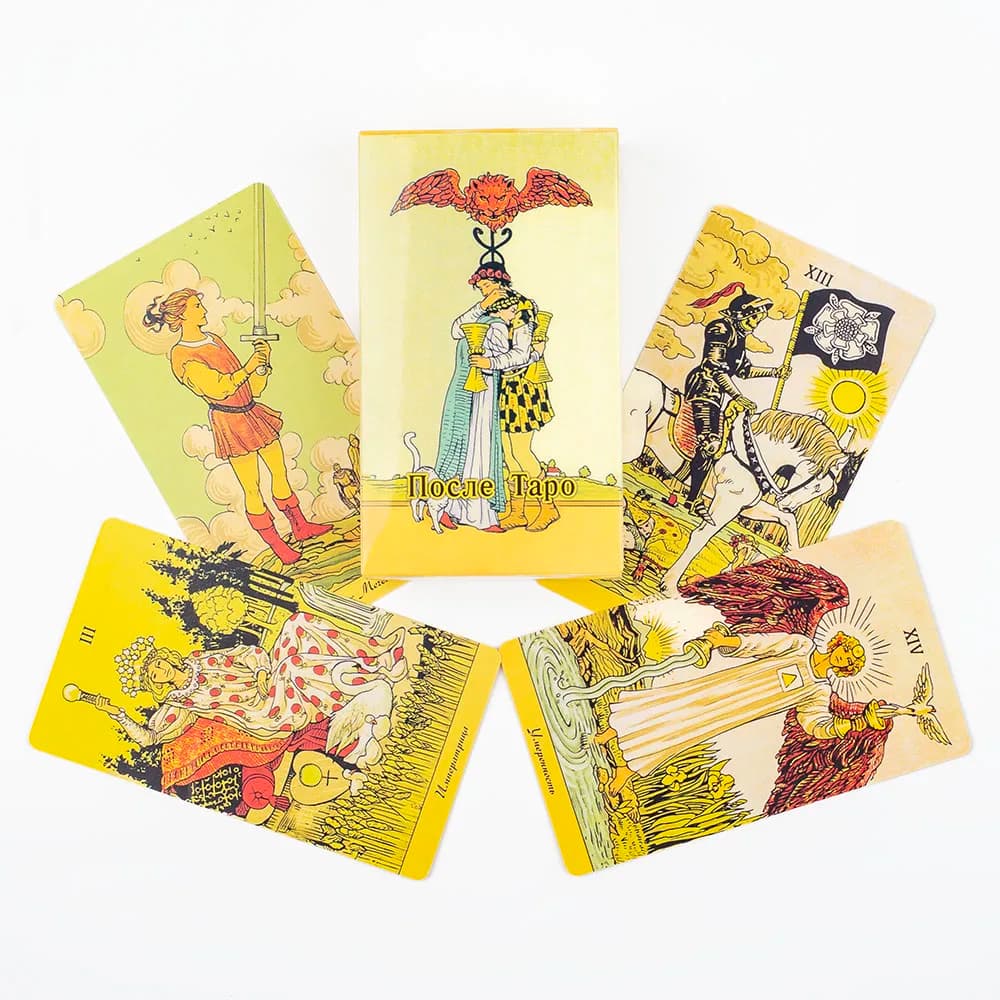 Carte da tavolo Russian Visions After Tarot (78 pezzi) per giochi di gruppo, feste, precognizione e divinazione - Set Oracolo