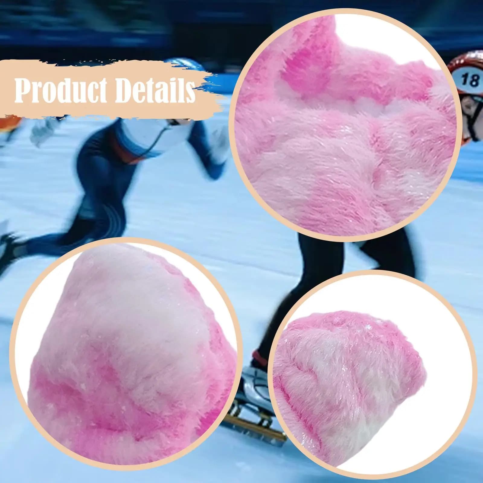 Water Absorbing Skate Blade Covers Plush Lined Protector for Ice Figure Skates Easy Storage Adult Accessory