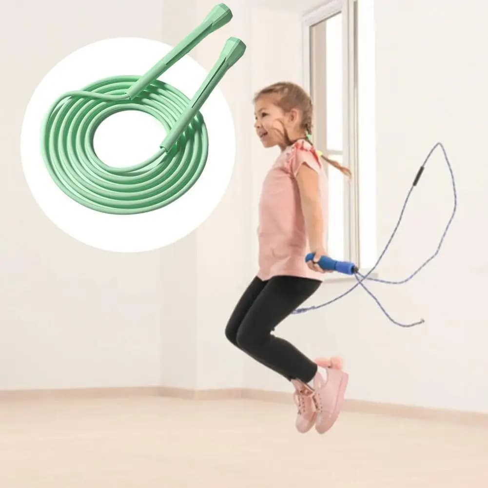 Practical Fitness Jump Rope Length Adjustable Eco-friendly Children Jump Rope Kids Free Adjustment Workout Rope Skipping