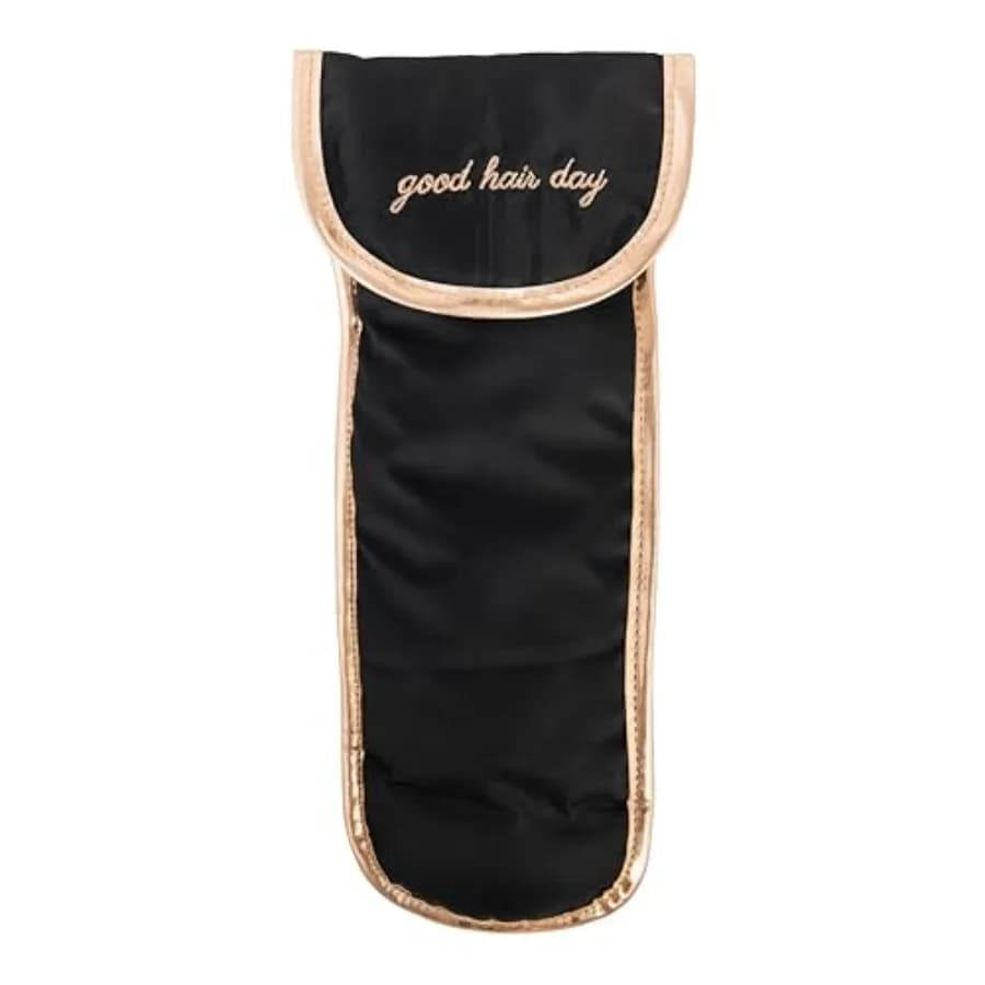 Borsa Porta Utensili per Capelli Resistente al Calore "Good Hair Day" con Chiusura Sicura 5.5" x 13" x .5" per Piastra, Ferro Arricciacapelli e Altro