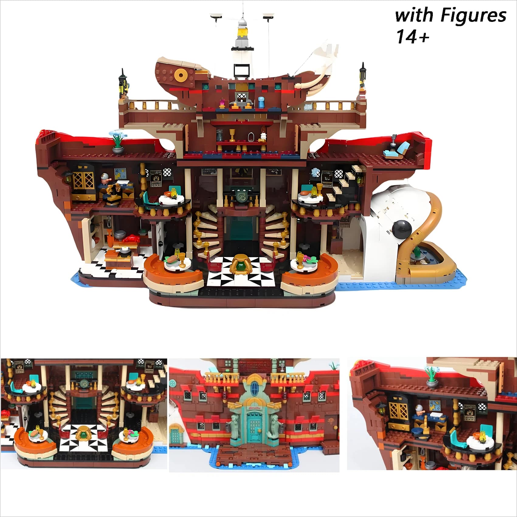2025 Nuovo Il Ristorante Galleggiante Modello Building Blocks Compatibile 75640 Mattoni 3402PCS Giocattoli Artigianali Per Bambini Adulti Regali Di Compleanno