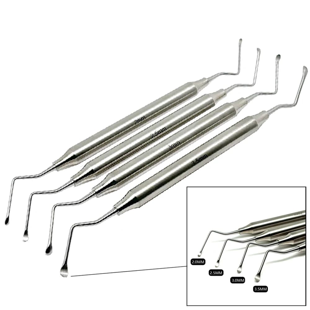 Dentale Gracey Curette periodontale Bone Curette Perio Dentale Stainless Steel High Quality Dentale Cleansing Denti Scaler Dentale