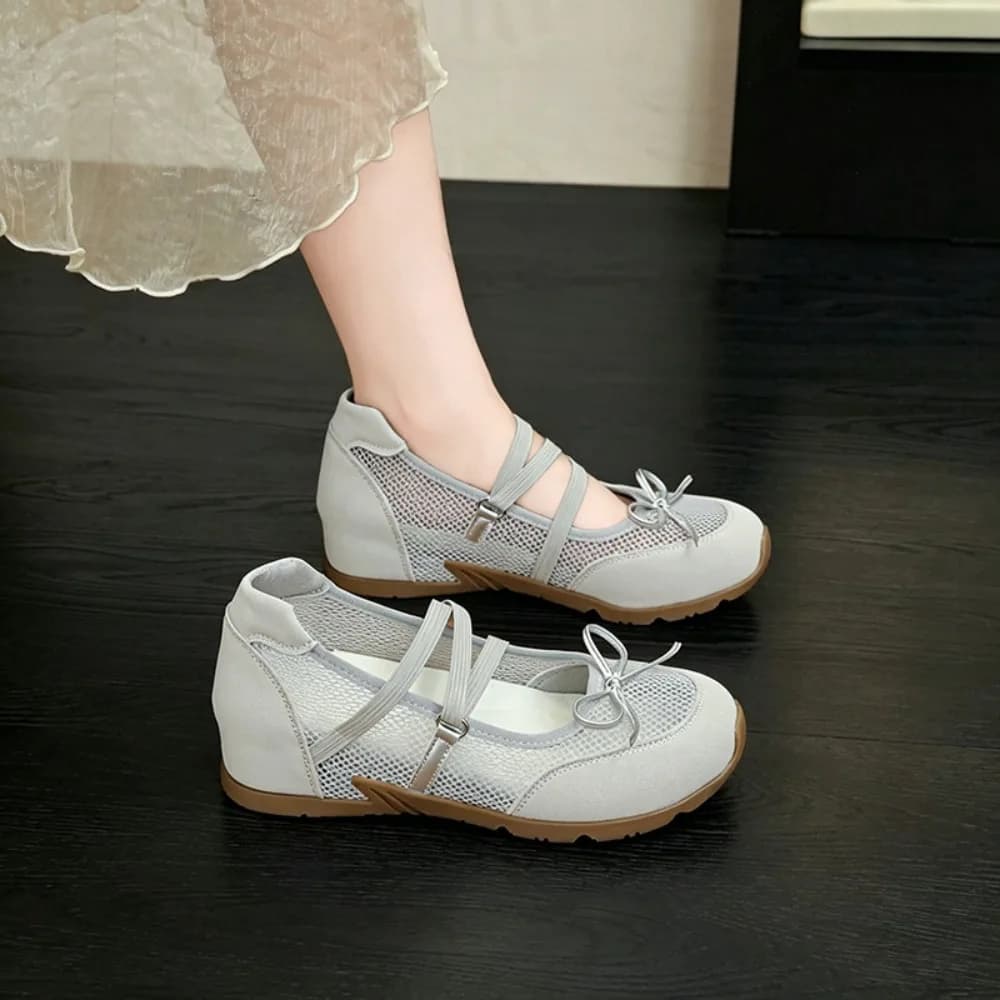 Scarpe Basse da Donna con Fiocco, Ballerine Mary Jane, Sandali Estivi Autunnali per Ragazze, Nuove Calzature Casual di Design alla Moda